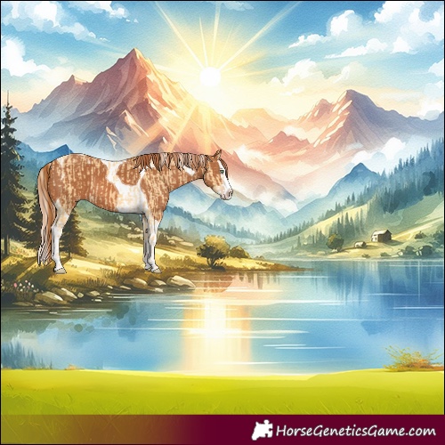 Horse Color:Gold Cream Champagne Splash  and Chestnut Splash Tobiano 