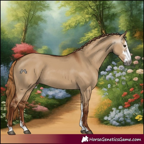 Horse Color:Gray Red Dun Sabino Rabicano 