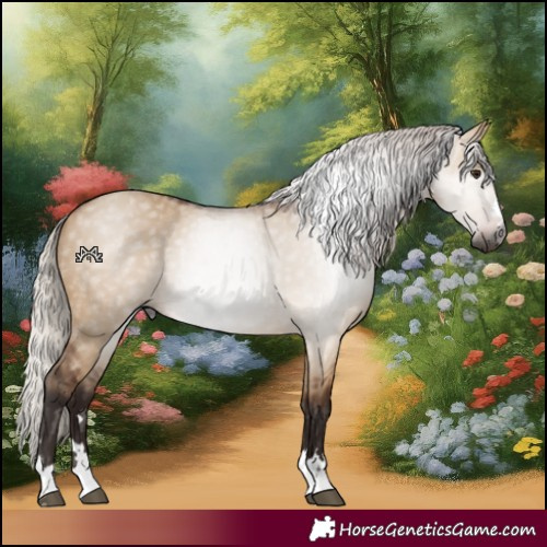 Horse Color:Gray Silver Bay Dun 