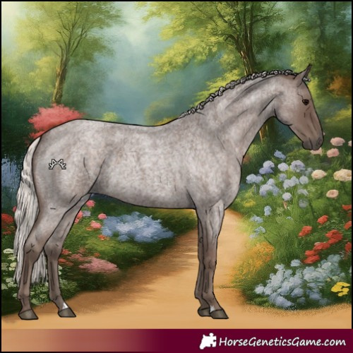 Horse Color:Silver Blue Roan 