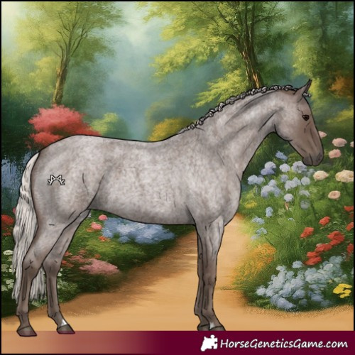 Horse Color:Silver Blue Roan 