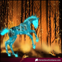 Horse Color:Void Thunderstruck Watercolor Midnight Silver Brown Ice Appaloosa 