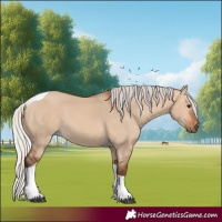 Horse Color:Silver Bay Dun Tobiano 