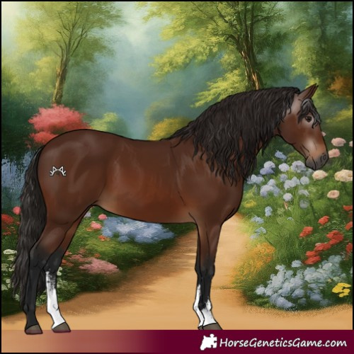 Horse Color:Gray Bay Sabino 