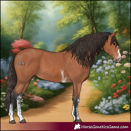 Horse Color:Bay Sabino 