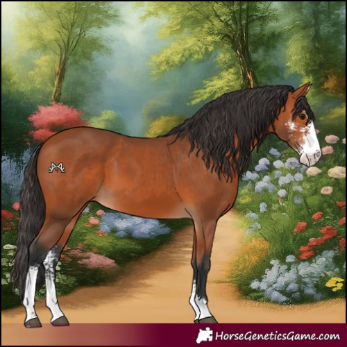 Horse Color:Bay Sabino 
