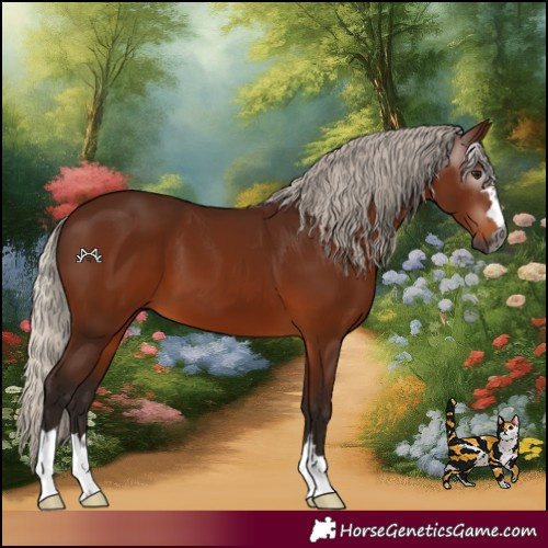 Horse Color:Gray Silver Bay 