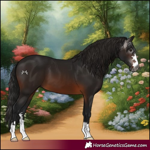 Horse Color:Gray Brown 