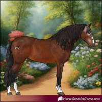 Horse Color:Gray Bay 