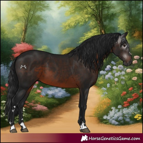 Horse Color:Gray Brown 