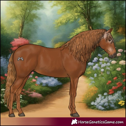 Horse Color:Gray Chestnut 