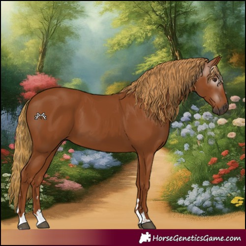 Horse Color:Gray Chestnut 