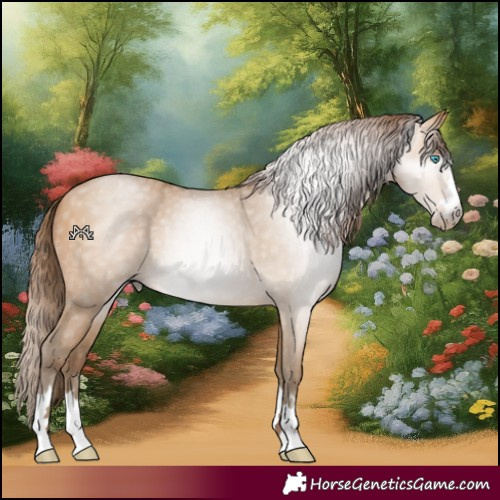 Horse Color:Gray Buckskin Pearl 