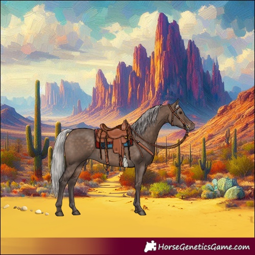 Horse Color:Silver Brown Dun 