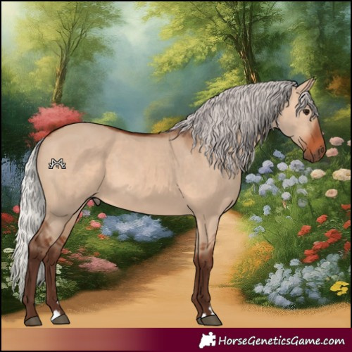 Horse Color:Silver Brown Dun 