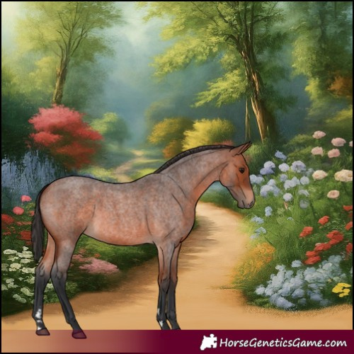 Horse Color:Bay Roan 