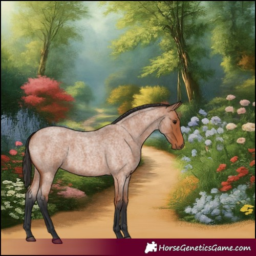 Horse Color:Bay Roan 