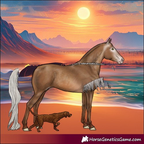 Horse Color:Gray Silver Sable Champagne 
