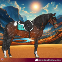 Horse Color:Brown Snowflake Varnish 