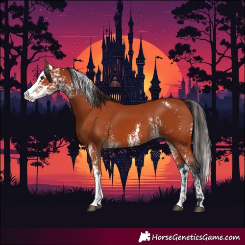 Horse Color:Bay Sabino  and Bay Sabino Splash 