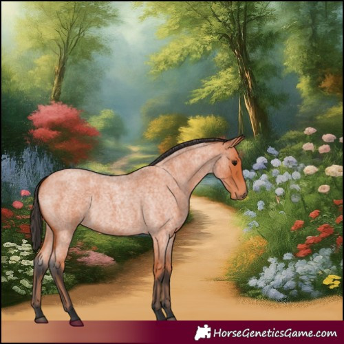 Horse Color:Bay Roan 