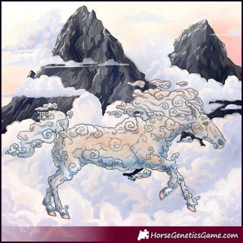 Horse Color:Silver Amber Champagne Ice 