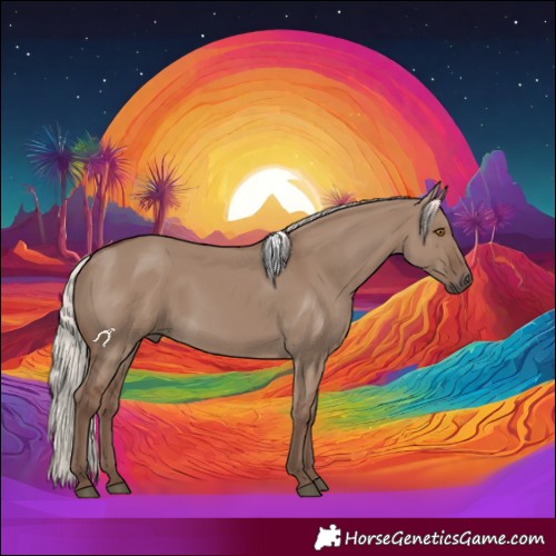 Horse Color:Silver Grullo 