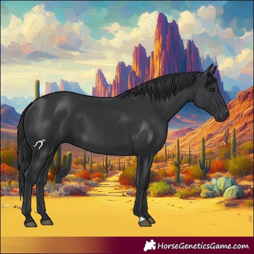 Horse Color:Black  and Black 