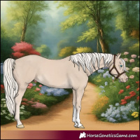 Horse Color:Cremello Tobiano 