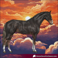 Horse Color:Liver Chestnut Tobiano 