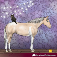 Horse Color:Silver Smoky Black Pearl Tobiano