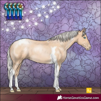Horse Color:Silver Smoky Black Pearl Tobiano 