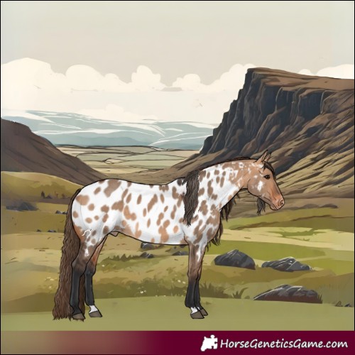 Horse Color:Bay Dun Appaloosa 