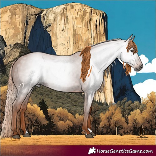 Horse Color:Gray Chestnut 