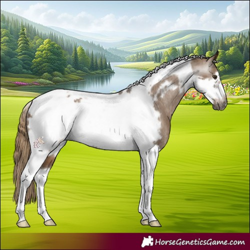 Horse Color:Gray Liver Red Dun Tobiano Frame Appaloosa Rabicano 