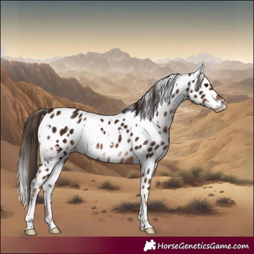 Horse Color:White Spotted Liver Chestnut Appaloosa 