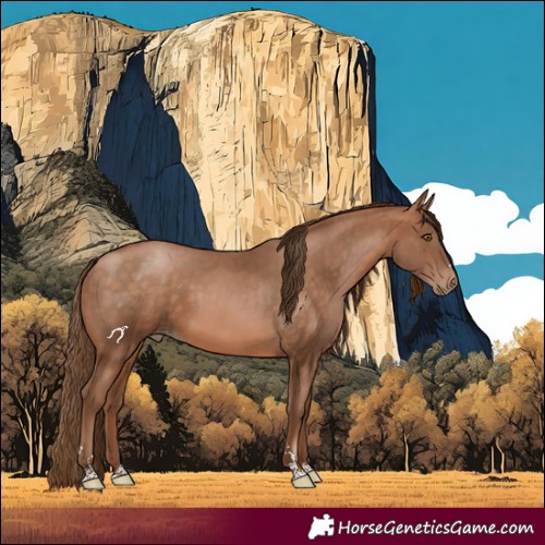 Horse Color:Brown Pearl 