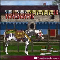 Horse Color:Brown Tobiano Rabicano and Smoky Creme Sabino Frame Rabicano