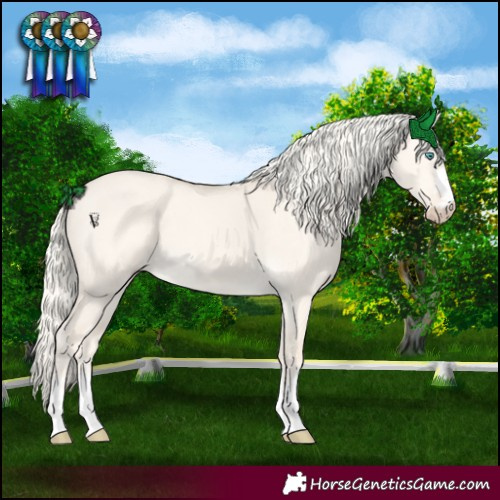 Horse Color:Cremello Dun 