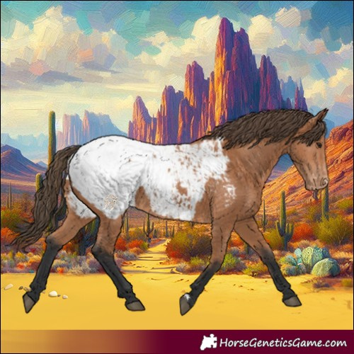 Horse Color:Bay Appaloosa 