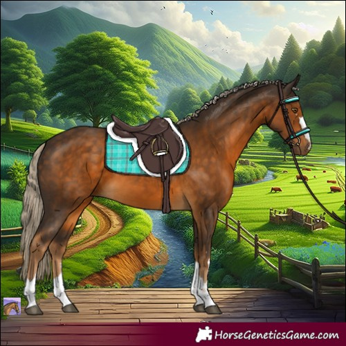 Horse Color:Chocolate Palomino 