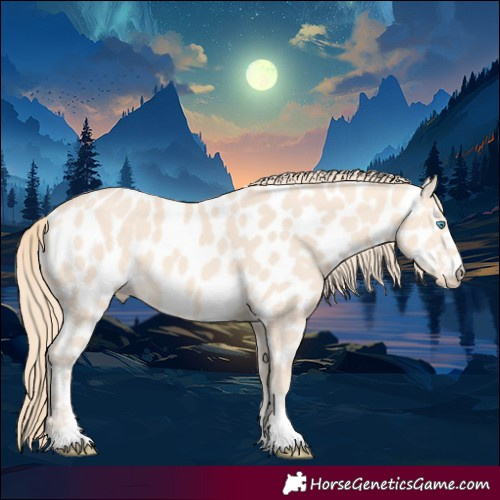 Horse Color:Perlino Appaloosa
