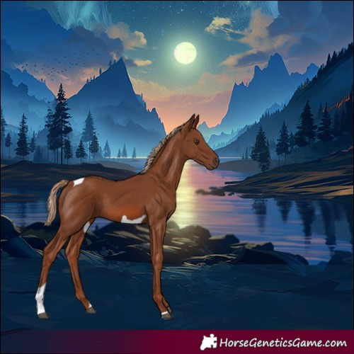 Horse Color:Chestnut Tobiano 