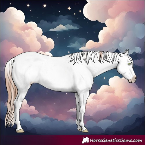 Horse Color:Gold Champagne Sabino 