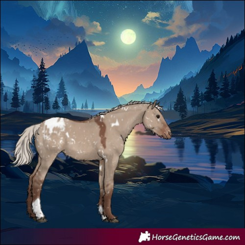 Horse Color:White Spotted Silver Grullo Tobiano Blanket Rabicano 