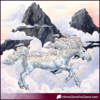 Horse Color:White Spotted Silver Bay Ice Dun 