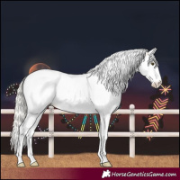 Horse Color:White Spotted Silver Buckskin Dun Splash Tobiano Near Leopard 