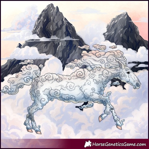 Horse Color:Gray Silver Blue Roan Frame 