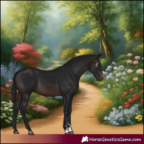 Horse Color:Gray Brown 