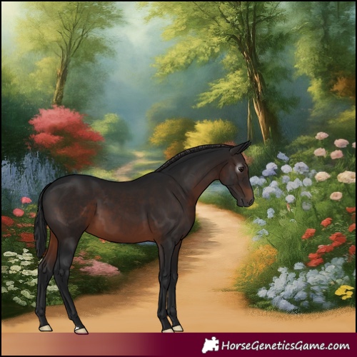 Horse Color:Gray Brown 